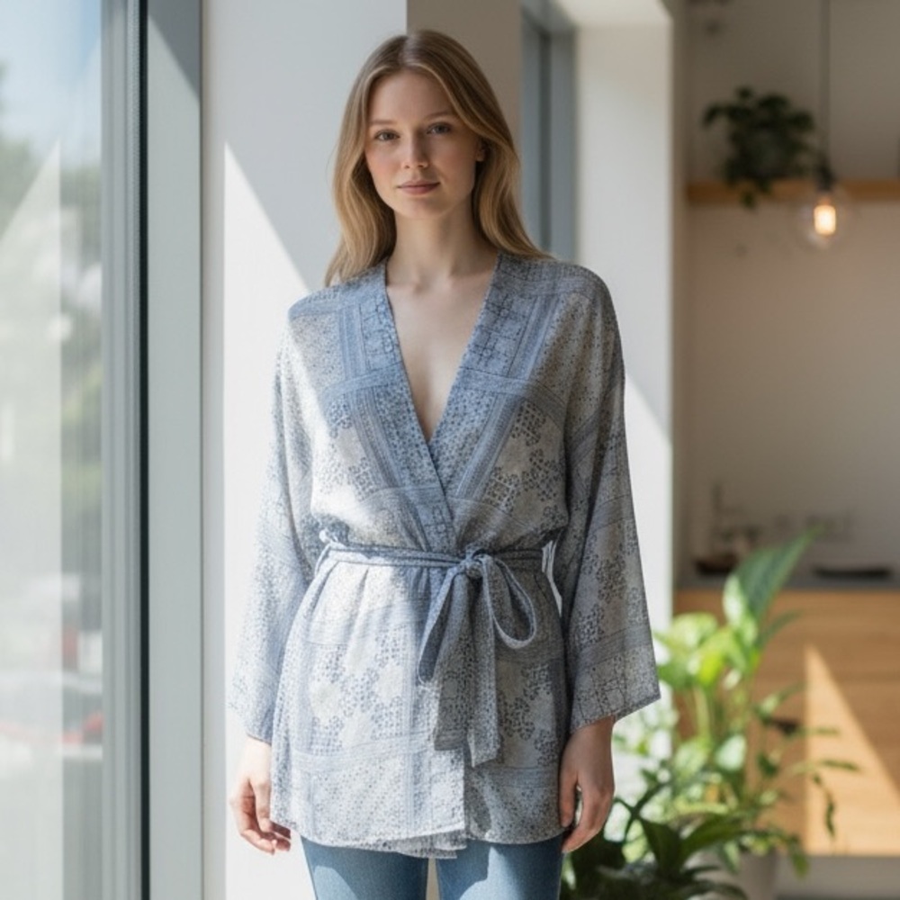 Rails Top Kimono Style Open Duster Size S Oversiz… - image 2